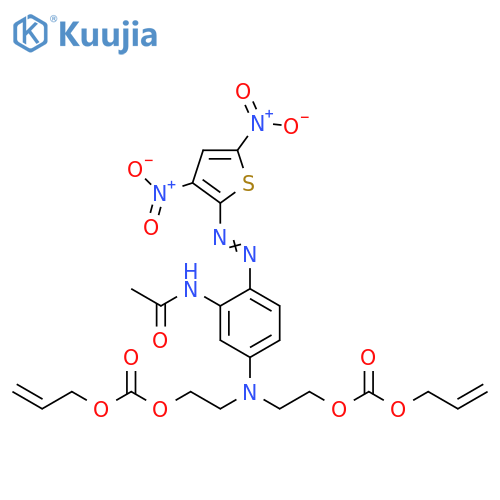 2,8,10-Trioxa-5-azatridec-12-enoic acid,5-[3-(acetylamino)-4-[(3,5-dinitro-2-thienyl)azo]phenyl]-9-oxo-,2-propenyl ester structure