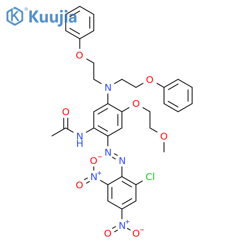 Acetamide,N-[5-[bis(2-phenoxyethyl)amino]-2-[(2-chloro-4,6-dinitrophenyl)azo]-4-(2-methoxyethoxy)phenyl]- structure