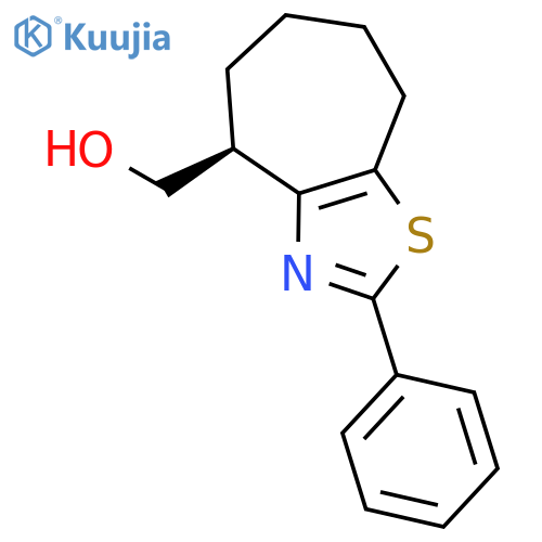 4H-CYCLOHEPTATHIAZOLE-4-METHANOL, 5,6,7,8-TETRAHYDRO-2-PHENYL-, (4S)- structure