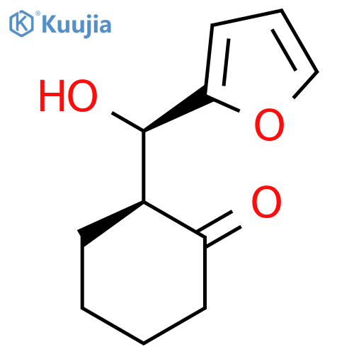 CYCLOHEXANONE, 2-[(R)-2-FURANYLHYDROXYMETHYL]-, (2S)- structure