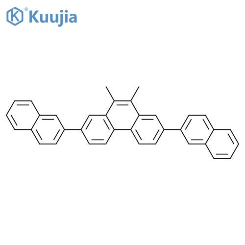 Phenanthrene, 9,10-dimethyl-2,7-di-2-naphthalenyl- structure