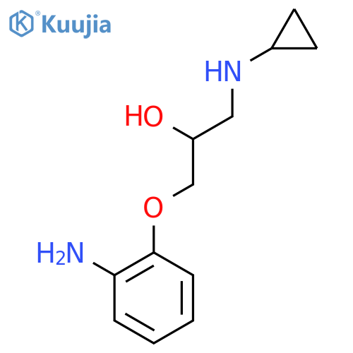 2-Propanol, 1-(2-aminophenoxy)-3-(cyclopropylamino)- structure