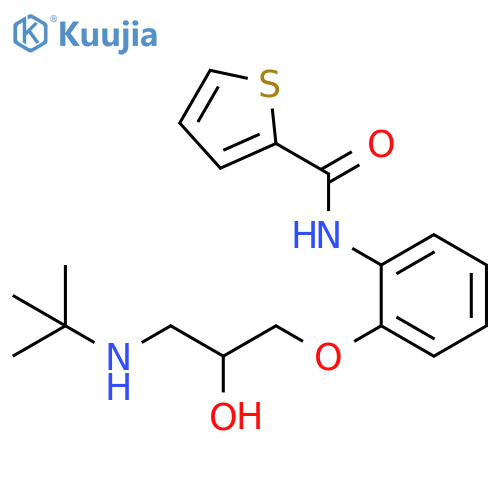 2-Thiophenecarboxamide, N-[2-[3-[(1,1-dimethylethyl)amino]-2-hydroxypropoxy]phenyl]- structure