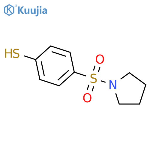 PYRROLIDINE, 1-[(4-MERCAPTOPHENYL)SULFONYL]- structure