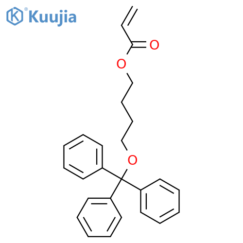 2-Propenoic acid, 4-(triphenylmethoxy)butyl ester structure
