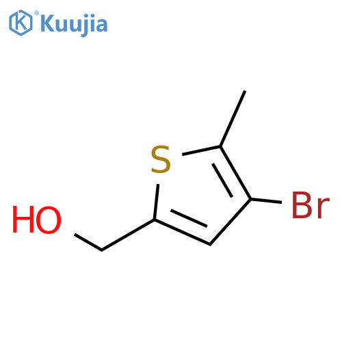 (4-bromo-5-methylthiophen-2-yl)methanol structure