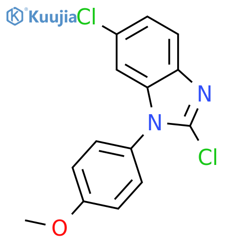 1H-Benzimidazole, 2,6-dichloro-1-(4-methoxyphenyl)- structure