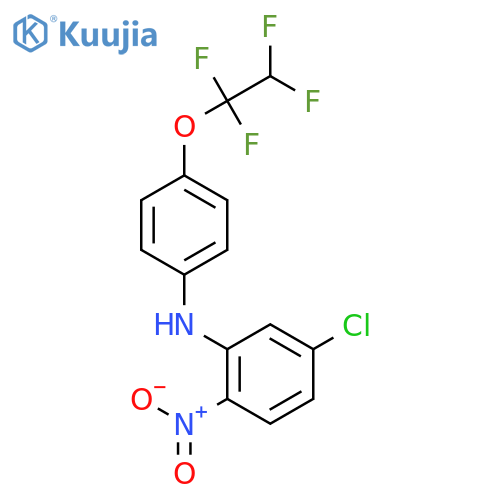 BENZENAMINE, 5-CHLORO-2-NITRO-N-[4-(1,1,2,2-TETRAFLUOROETHOXY)PHENYL]- structure