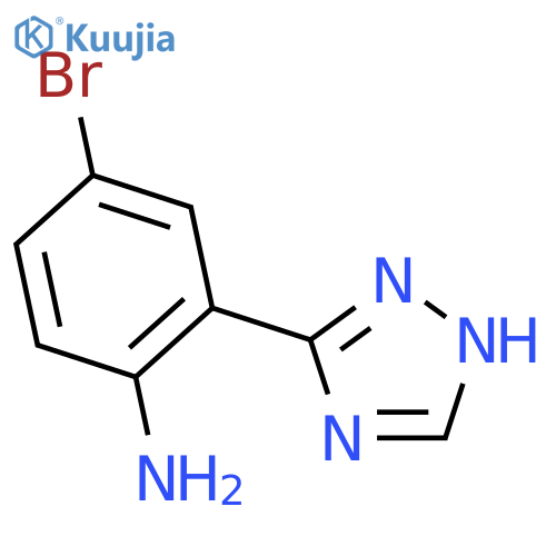 4-bromo-2-(1H-1,2,4-triazol-3-yl)aniline structure