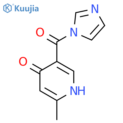 1H-Imidazole, 1-[(1,4-dihydro-6-methyl-4-oxo-3-pyridinyl)carbonyl]- structure