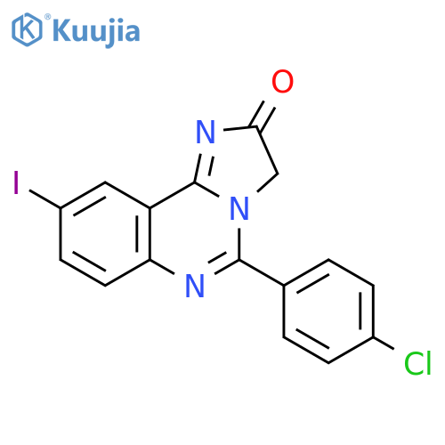 IMIDAZO[1,2-C]QUINAZOLIN-2(3H)-ONE, 5-(4-CHLOROPHENYL)-9-IODO- structure