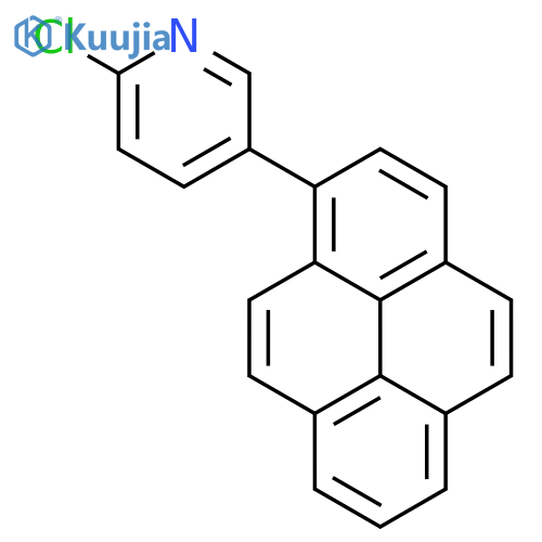 PYRIDINE, 2-CHLORO-5-(1-PYRENYL)- structure