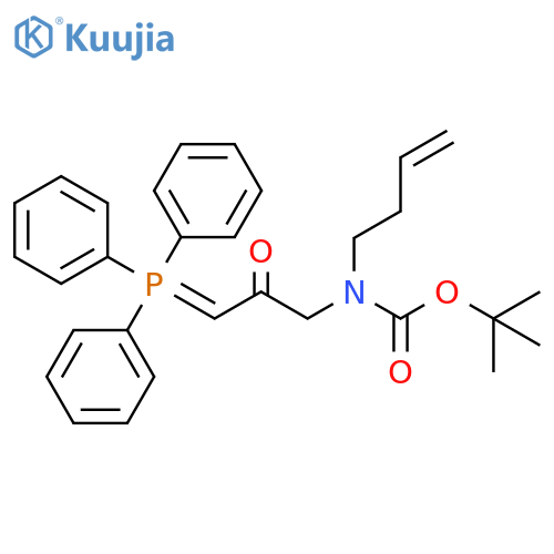 Carbamic acid, N-3-buten-1-yl-N-[2-oxo-3-(triphenylphosphoranylidene)propyl]-, 1,1-dimethylethyl ester structure