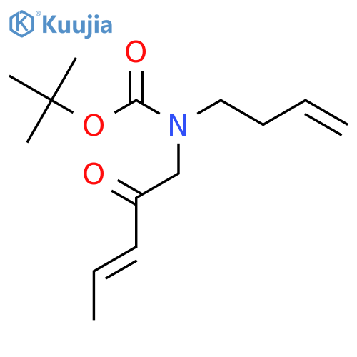 CARBAMIC ACID, 3-BUTENYL(2-OXO-3-PENTENYL)-, 1,1-DIMETHYLETHYL ESTER structure