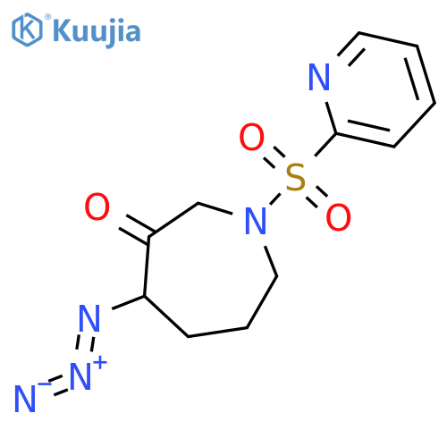 3H-Azepin-3-one, 4-azidohexahydro-1-(2-pyridinylsulfonyl)- structure