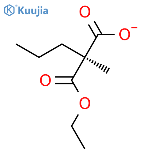Propanedioic acid, methylpropyl-, monoethyl ester, (S)- structure