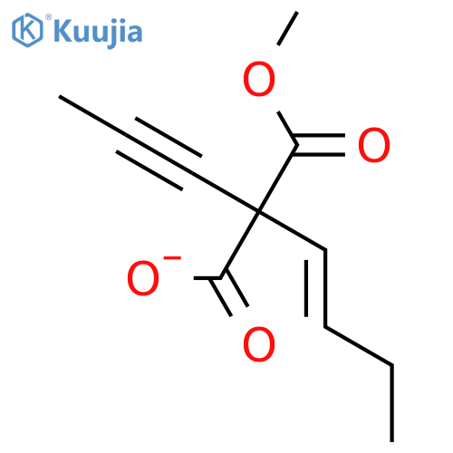 PROPANEDIOIC ACID, 2-BUTENYL-2-PROPYNYL-, MONOMETHYL ESTER structure