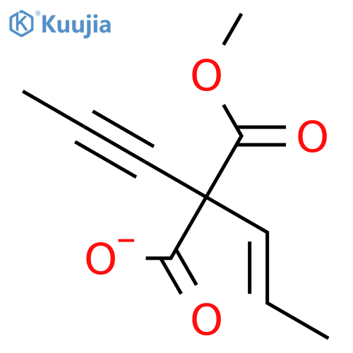 Propanedioic acid, 2-propenyl-2-propynyl-, monomethyl ester structure