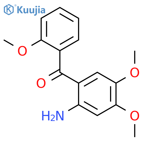 Methanone, (2-amino-4,5-dimethoxyphenyl)(2-methoxyphenyl)- structure