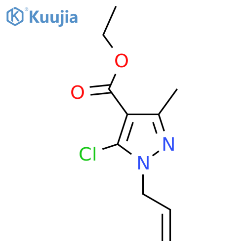 Ethyl 1-allyl-5-chloro-3-methyl-1H-pyrazole-4-carboxylate structure