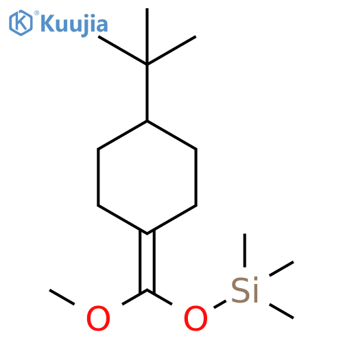 Cyclohexane, 1-(1,1-dimethylethyl)-4-[methoxy[(trimethylsilyl)oxy]methylene]- structure