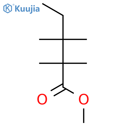 Pentanoic acid, 2,2,3,3-tetramethyl-, methyl ester structure