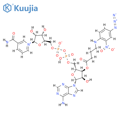 Adenosine 5'-(trihydrogendiphosphate), 3'-[4-[(4-azido-2-nitrophenyl)amino]butanoate], P'&reg;5'-ester with3-(aminocarbonyl)-1-b-D-ribofuranosylpyridinium, inner salt (9CI) structure
