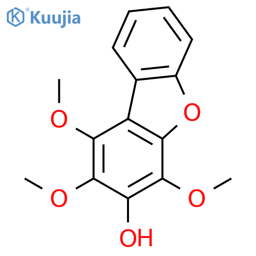 1,2,4-trimethoxydibenzo[b,d]furan-3-ol structure