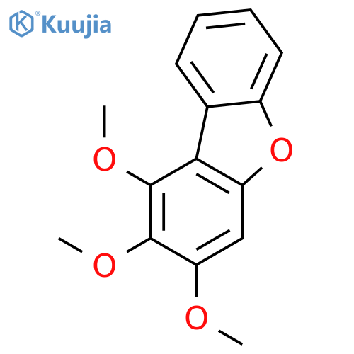 Dibenzofuran, 1,2,3-trimethoxy- structure