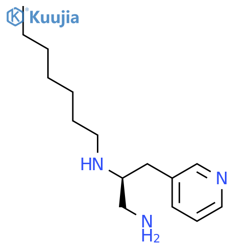 1,2-PROPANEDIAMINE, N2-HEPTYL-3-(3-PYRIDINYL)-, (2S)- structure