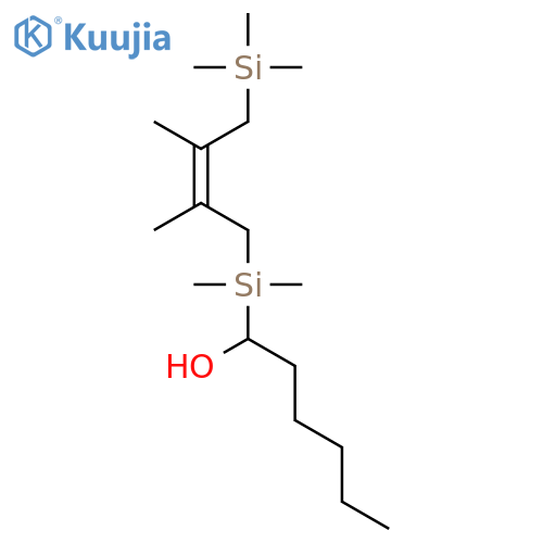 1-Hexanol, 1-[[2,3-dimethyl-4-(trimethylsilyl)-2-butenyl]dimethylsilyl]- structure