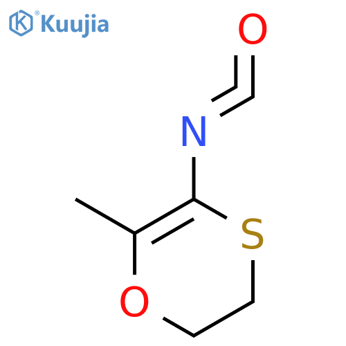 1,4-Oxathiin, 2,3-dihydro-5-isocyanato-6-methyl- structure