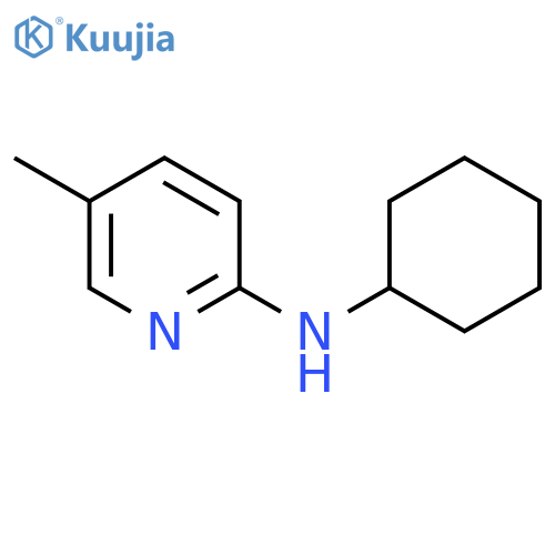 N-cyclohexyl-5-methylpyridin-2-amine structure