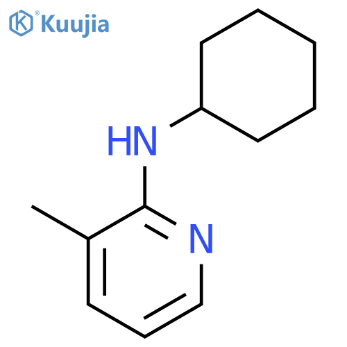 N-cyclohexyl-3-methylpyridin-2-amine structure