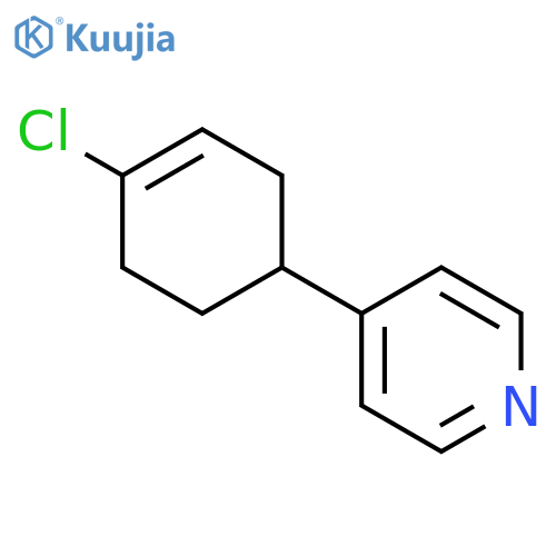 Pyridine, 4-(4-chloro-3-cyclohexen-1-yl)- structure