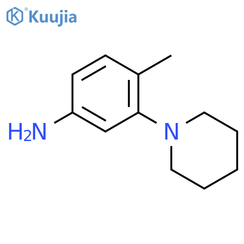 4-Methyl-3-piperidin-1-yl-phenylamine structure