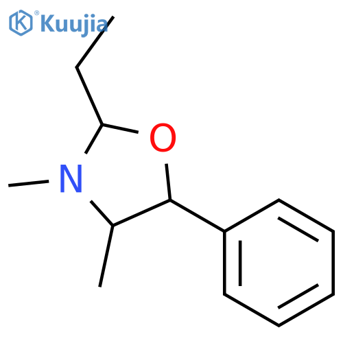 Oxazolidine, 2-ethyl-3,4-dimethyl-5-phenyl- structure