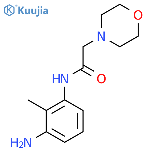 N-(3-amino-2-methylphenyl)-2-morpholinoacetamide structure