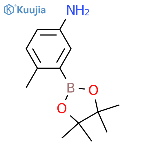4-Methyl-3-(4,4,5,5-tetramethyl-1,3,2-dioxaborolan-2-yl)aniline structure