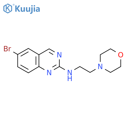 6-bromo-N-2-(morpholin-4-yl)ethylquinazolin-2-amine structure