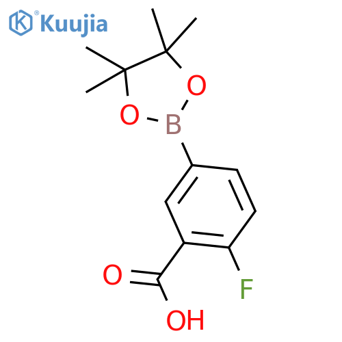 3-Carboxy-4-fluorophenylboronic acid, pinacol ester structure