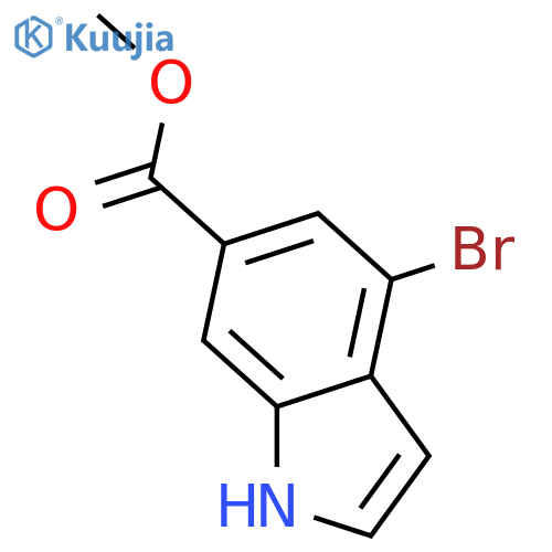 Methyl 4-bromo-1H-indole-6-carboxylate structure