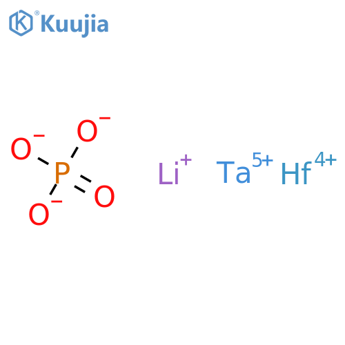 Hafnium lithium tantalum phosphate structure