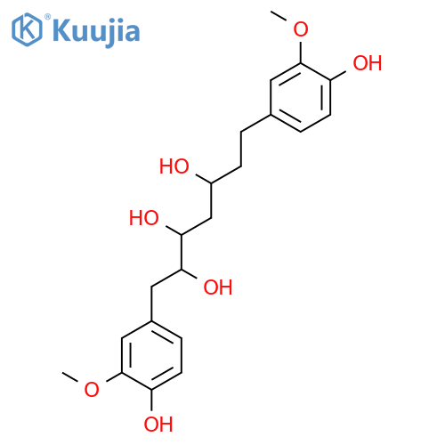 2,3,5-Heptanetriol, 1,7-bis(4-hydroxy-3-methoxyphenyl)-, (+)- structure