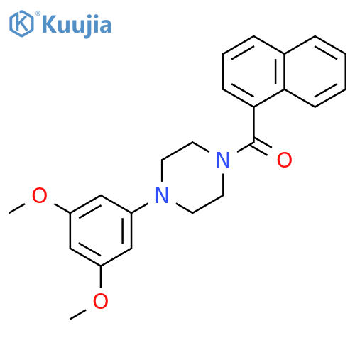 Piperazine, 1-(3,5-dimethoxyphenyl)-4-(1-naphthalenylcarbonyl)- structure