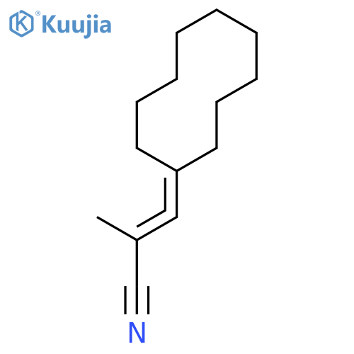 2-PROPENENITRILE, 3-CYCLODECYLIDENE-2-METHYL- structure