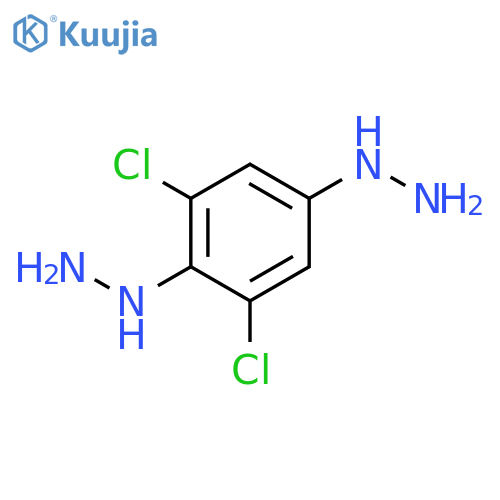 HYDRAZINE, 1,1'-(2,6-DICHLORO-1,4-PHENYLENE)BIS- structure