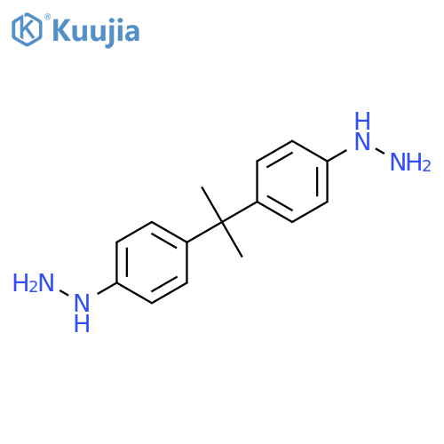 HYDRAZINE, 1,1'-[(1-METHYLETHYLIDENE)DI-4,1-PHENYLENE]BIS- structure