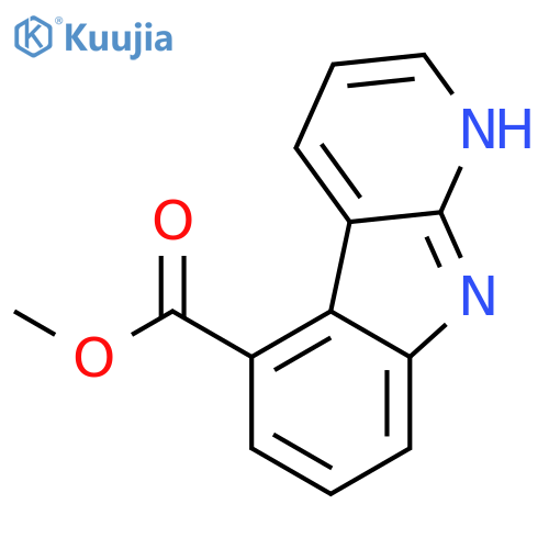 1H-PYRIDO[2,3-B]INDOLE-5-CARBOXYLIC ACID, METHYL ESTER structure