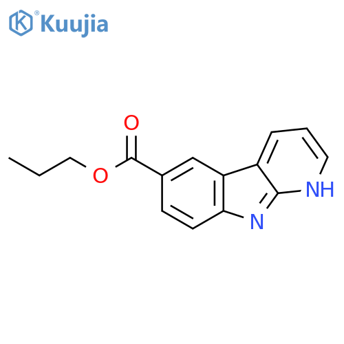 1H-Pyrido[2,3-b]indole-6-carboxylic acid, propyl ester structure